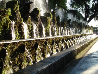 Jardines de Villa d´Este, Tivoli. Las cien fuentes.