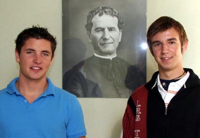 Unterwaltersdorf, Austria - settembre 2007 - Georg Traxlmayer e Martin Schneider. Entrambi gli scolari del liceo Don Bosco si impegnano per rappresentare gli interessi degli studenti in Austria.
