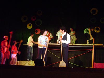 Tucumn, Argentina  30 settembre 2007  Una scena del musical Don Bosco durante la prima al teatro del collegio Mara Auxiliadora davanti a oltre 700 spettatori.