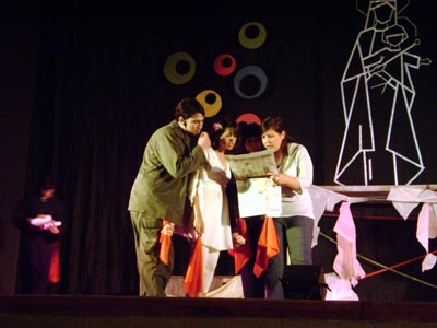 Tucumn, Argentina  30 settembre 2007  Una scena del musical Don Bosco durante la prima al teatro del collegio Mara Auxiliadora davanti a oltre 700 spettatori.