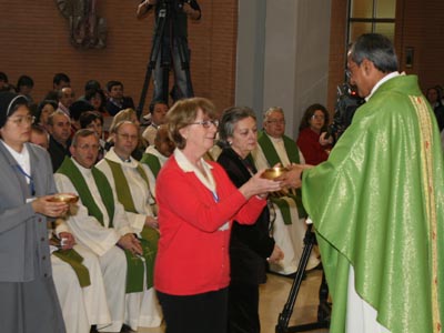 Roma, Italia - 20 gennaio 2008 - Celebrazione dell’Eucaristia presieduta da Don Pascual Chávez, Rettor Maggiore, a conlcusione della XXVI edizione delle Giornate di Spiritualità della Famiglia Salesiana.