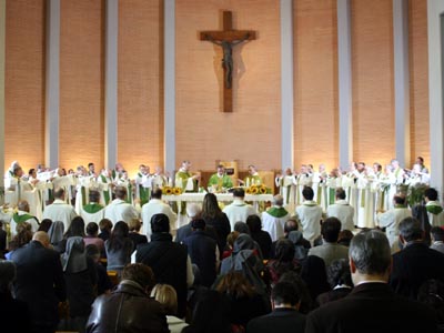 Roma, Italia - 20 gennaio 2008 - Celebrazione dell’Eucaristia presieduta da Don Pascual Chávez a conlcusione della XXVI edizione delle Giornate di Spiritualità della Famiglia Salesiana.