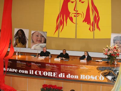 Roma, Italia - 20 gennaio 2008 - Don Pascual Chvez, Rettor Maggiore durante il suo intervento a conlcusione della XXVI edizione delle Giornate di Spiritualit della Famiglia Salesiana.