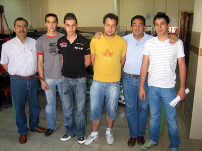luglio 2008 - Allievi e tutor della Formazione Professionale dell’Istituto Salesiano “San Juan Bosco” di Puertollano che hanno ottenuto il secondo posto alla finale nazionale del concorso indetto dalla Fiat Auto.