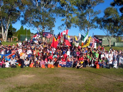 luglio 2008 - Gruppo di partecipanti alla Giornata Mondiale della Giovent 2008.