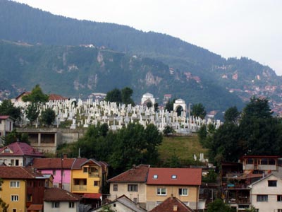 Cimitero musulmano di Sarajevo.