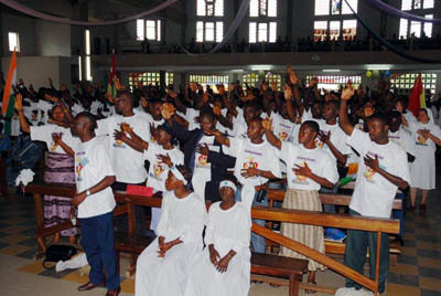 10 settembre 2006  Celebrazione Eucaristica nella parrocchia St Franois de Padou, primo forum del Movimento Giovanile Salesiano Visitatoria AFO.