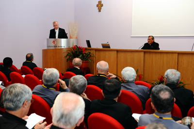 22 maggio 2010 - Don Adriano Bregolin, Vicario del Rettor Maggiore, Incontro vescovi salesiani.