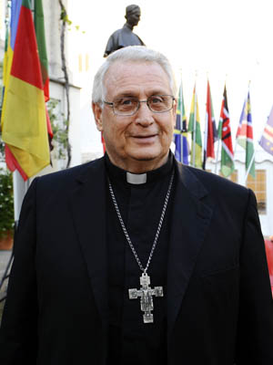 22 maggio 2010 - Mons. Gaetano Galbusera Fumagalli, S.D.B., Vicario Apostolico di Pucallpa. Incontro vescovi salesiani.
