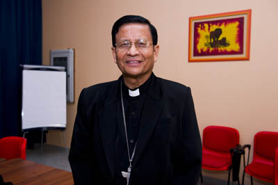 24 maggio 2010 - Mons. Charles Maung Bo, S.D.B., arcivescovo di Yangon. Incontro vescovi salesiani.