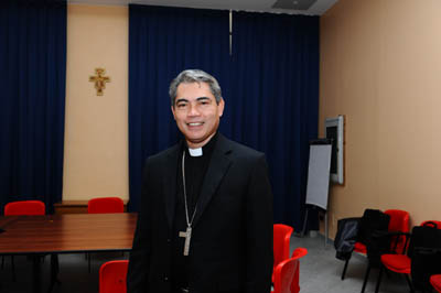 24 maggio 2010 - Mons. Precioso D. Cantillas, S.D.B., vescovo di Maasin. Incontro vescovi salesiani.
