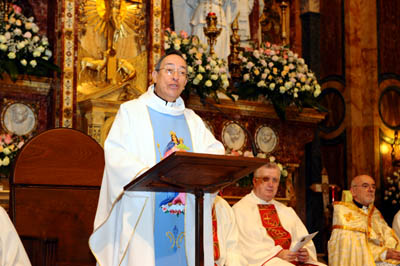25 maggio 2010 - Celebrazione Eucaristica presieduta dal card. Oscar Rodrguez Maradiaga, arcivescovo di Tegucigalpa. Basilica di Maria Ausiliatrice. Incontro vescovi salesiani.
