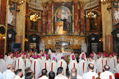 25 maggio 2010 - Celebrazione Eucaristica, Basilica di Maria Ausiliatrice. Incontro vescovi salesiani.