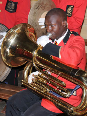 1 agosto 2009 - Componente della Banda musicale di Kamuli. Forum dei giovani della Visitatoria San Carlo Lwanga dellAfrica Grandi Laghi (AGL).