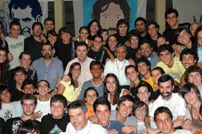2 febbraio 2010 - Il Rettor Maggiore Don Pascual Chvez incontra i giovani del Movimento Giovanile Salesiano.