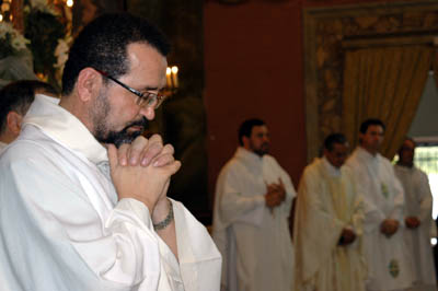 2 febbraio 2010 - Don Natale Vitali, Consigliere per la Regione America Cono Sud, in preghiera.