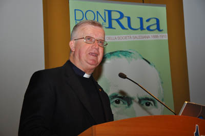 29 ottobre 2010 - Don Adriano Bregolin, Vicario del Rettor Maggiore, durante il suo intervento al Congresso Internazionale di Studi della societ salesiana "Don Rua nella storia".