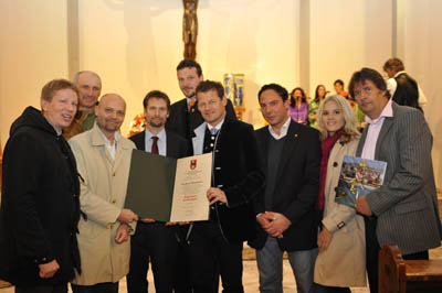 15 ottobre 2010 - Lo stemma cittadino di Klagenfurt come riconoscimento per il lavoro del Centro di accoglienza per studenti nel 50 mo di fondazione.
