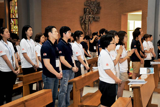 7 agosto 2011 - Messa per i giovani pellegrini coreani