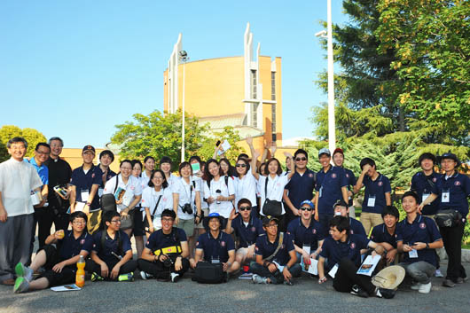 7 agosto 2011 - Il gruppo dei giovani pellegrini coreani