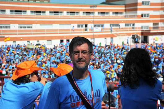 20 agosto 2011 - Don Rosendo Soler, Delegato Nazionale della Spagna per la Pastorale giovanile; Colegio di Carabanchel, in attesa della Veglia di Cuatro Vientos