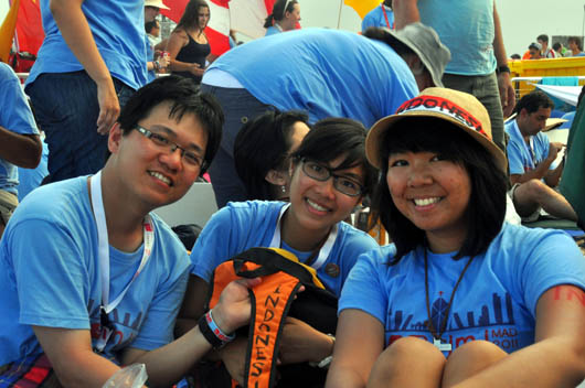 20 agosto 2011 - I giovani del MGS radunati a Cuatro Vientos.