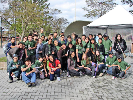 17 ottobre 2010 – Giovani partecipanti alla VII edizione della manifestazione religiosa giovanile “Romaria da juventude”.