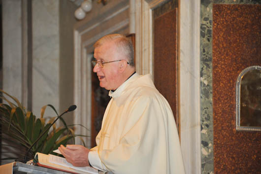 20 gennaio 2012 - Don Adriano Bregolin, Vicario del Rettor Maggiore, durante l`omelia.