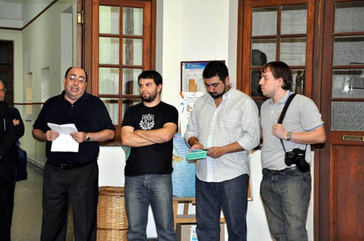 23 marzo 2012 - Jos Luis Muoz sdb responsabile del progetto e l`equipe tecnica del Pio IX.