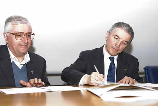 20 aprile 2010 - Firma del protocollo di intesa tra il Cnos Fap e la Federmeccanica, Federazione Sindacale dell`Industria Metalmeccanica Italiana.