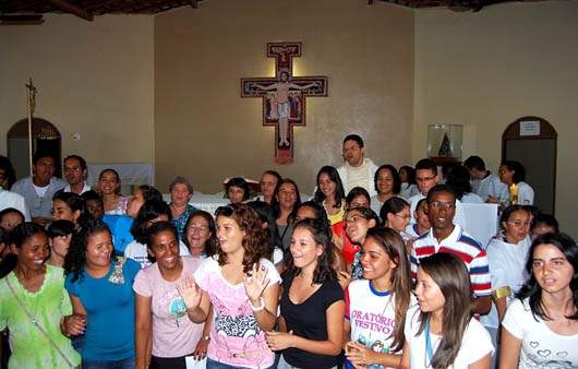 4-8 aprile 2012  Giovani partecipanti alla missione popolare a Serra do Mel.