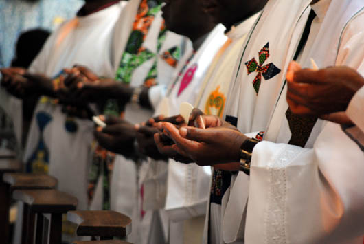 14 luglio 2012  Ordinazioni di dieci salesiani: 7 diaconi e un sacerdote provenienti dellIspettoria dellAfrica Centrale (AFC) e 2 diaconi dalla Visitatoria dellAfrica Occidentale Francofona (AFO). 
