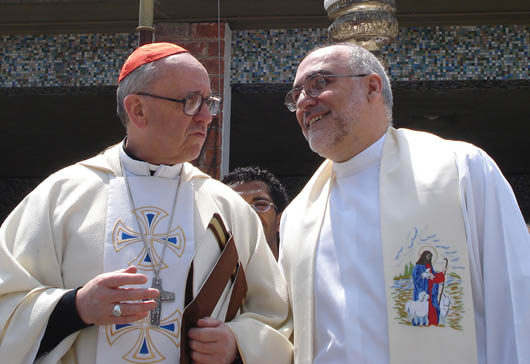 18 novembre 2007 - L’arcivescovo di Buenos Aires e Primate dell’Argentina, il cardinale Jorge Mario Bergoglio, e don Fabián García.