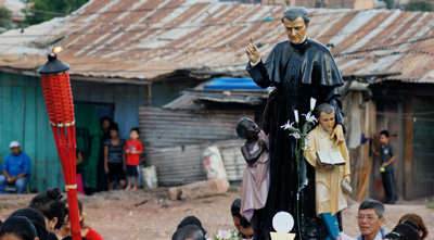 Festividad de Don Bosco en Comayagüela, Honduras.