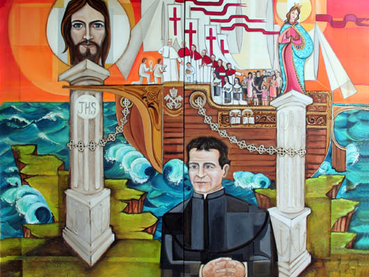 Artista del quadro: Manuel Montes García, di San José del Valle (Cádiz - España).
Luogo dove è esposto: Cappella del Sacrato della Parrocchia Salesiana di San José del Valle (Cádiz - España).

