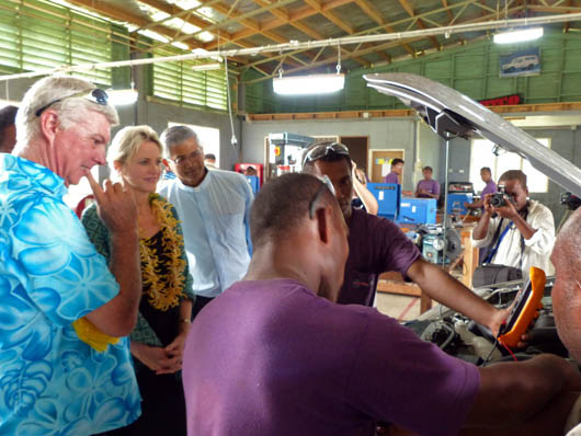 24 luglio 2013 - Il Ministro australiano per lo Sviluppo Internazionale, on. Melissa Parke, in visita al Don Bosco Technical Institute (DBTI)