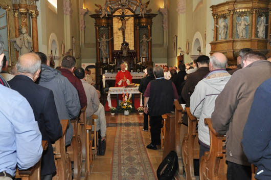 17-18 ottobre 2013 - Don Adriano Bregolin, Vicario del Rettor Maggiore, celebra l`Eucaristia. Convengo dei Salesiani Coadiutori d`Europa.