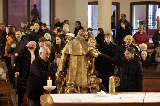 14-15 febbraio 2013 - Peregrinazione della statua di Don Bosco.