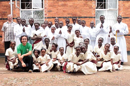 26 gennaio 2014 - Comunità salesiana di Kabwe insieme ai giovani.