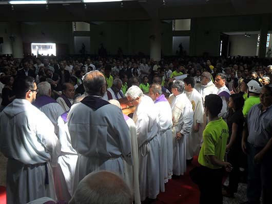 17 febbraio 2014 - Celebrazione dei funerali di don Jesús Plaza, SDB, e del salesiano coadiutore Luis Sanchez.