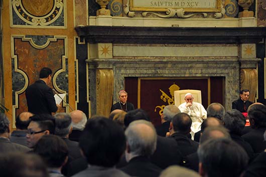 31 Marzo 2014 - CG27: Don ngel Fernndez Artime, Rettor Maggiore, messaggio di saluto a Papa Francesco.