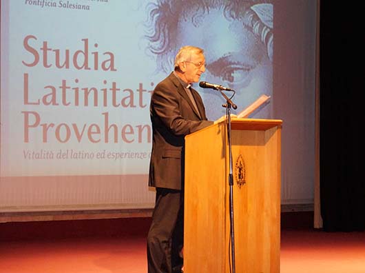 novembre 2014 - Don Francesco Cereda, Vicario del Rettor Maggiore, al convegno Studia Latinitatis provehenda.