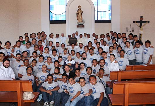 17 gennaio 2015  Incontro dei salesiani in formazione delle ispettorie di Citt del Messico (MEM), Guadalajara (MEG) e delle Antille (ANT), con 79 partecipanti accompagnati dai loro direttori e formatori.