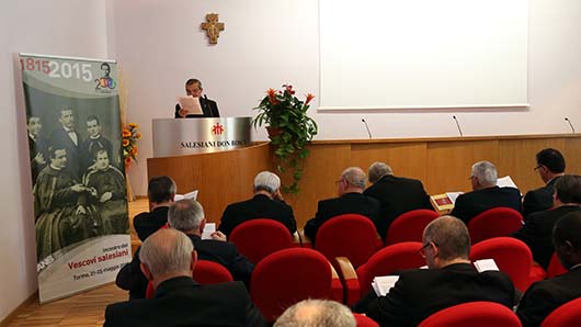 22 maggio 2015 - don Pierluigi Cameroni, Postulatore Generale per le Cause dei Santi della Famiglia Salesiana, ha guidato una meditazione sulla santit salesiana.