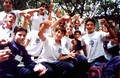 Funes (Santa Fe), Argentina  aprile 2004  Clima di allegria e serenit tra i giovani alunni per la festa di fine anno.
