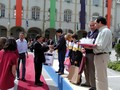 Lisbona, Portogallo  4 maggio 2003 -  Premiazione dei giovani partecipanti alla XI edizione dei Giochi Nazionali Salesiani, presso il Collegio salesiano Oficinas de S. Jos. Pi di 1500 giovani hanno gareggiato nelle diverse specialit.