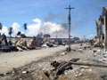 Honiara, Isole Salomone – 21 aprile 2006 – I danni causati dai disordini scoppiati nel quartiere cinese in seguito alle elezioni del nuovo Primo Ministro.