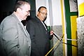 Knitra, Marocco - 1 ottobre 2007 - Il Pacha della citt e mons. Vincent Louis Marie Landel, arcivescovo di Rabat, inaugurano la sala dedicata a don Lon Beissire, fondatore della scuola Don Bosco.