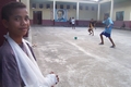 Venilale, Timor Est - 8 settembre 2004 - Giovani giocano a calcio nell`oratorio salesiano Don Bosco.