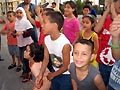 Jbeil, Libano  25 luglio 2006  Bambini del centro di accoglienza rifugiati di Jbeil giocano, cantano e danzano insieme agli animatori del Don Bosco Fidar.